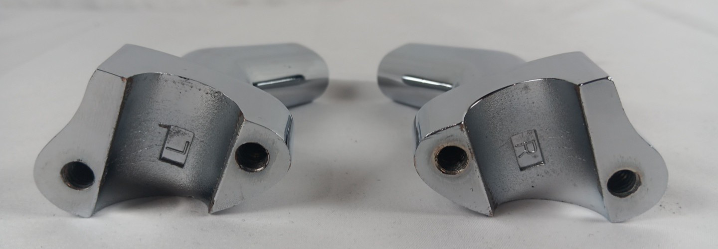 UNBRANDED FOR HARLEY 77-13 FXST FXSTC CHROME PULLBACK HANDLEBAR RISERS 56066-82A