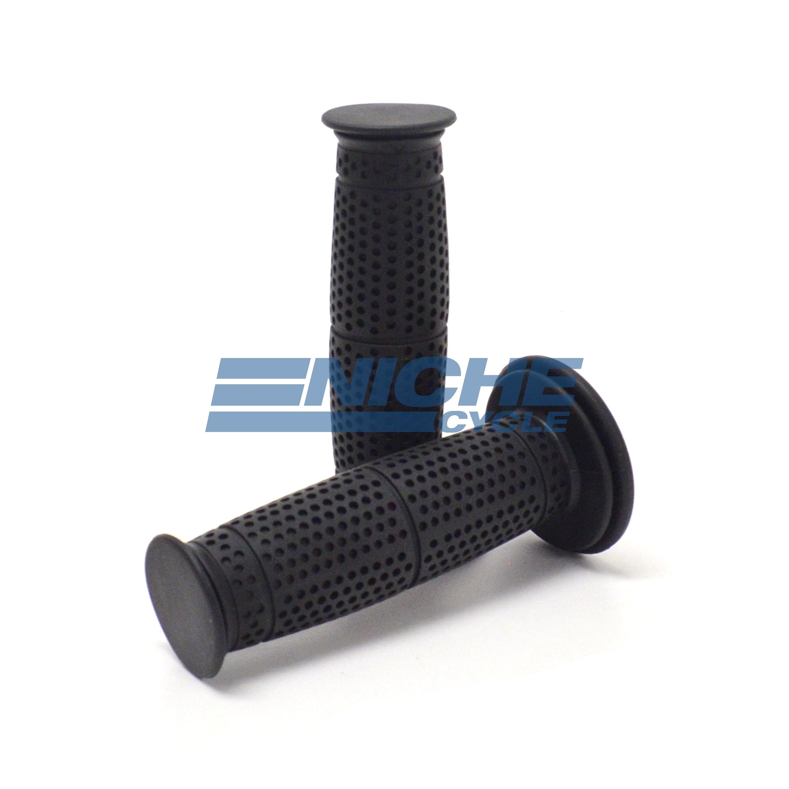 125mm Natural Rubber Vintage Street Dual Sport Road Motorcycle Grips 7/8″