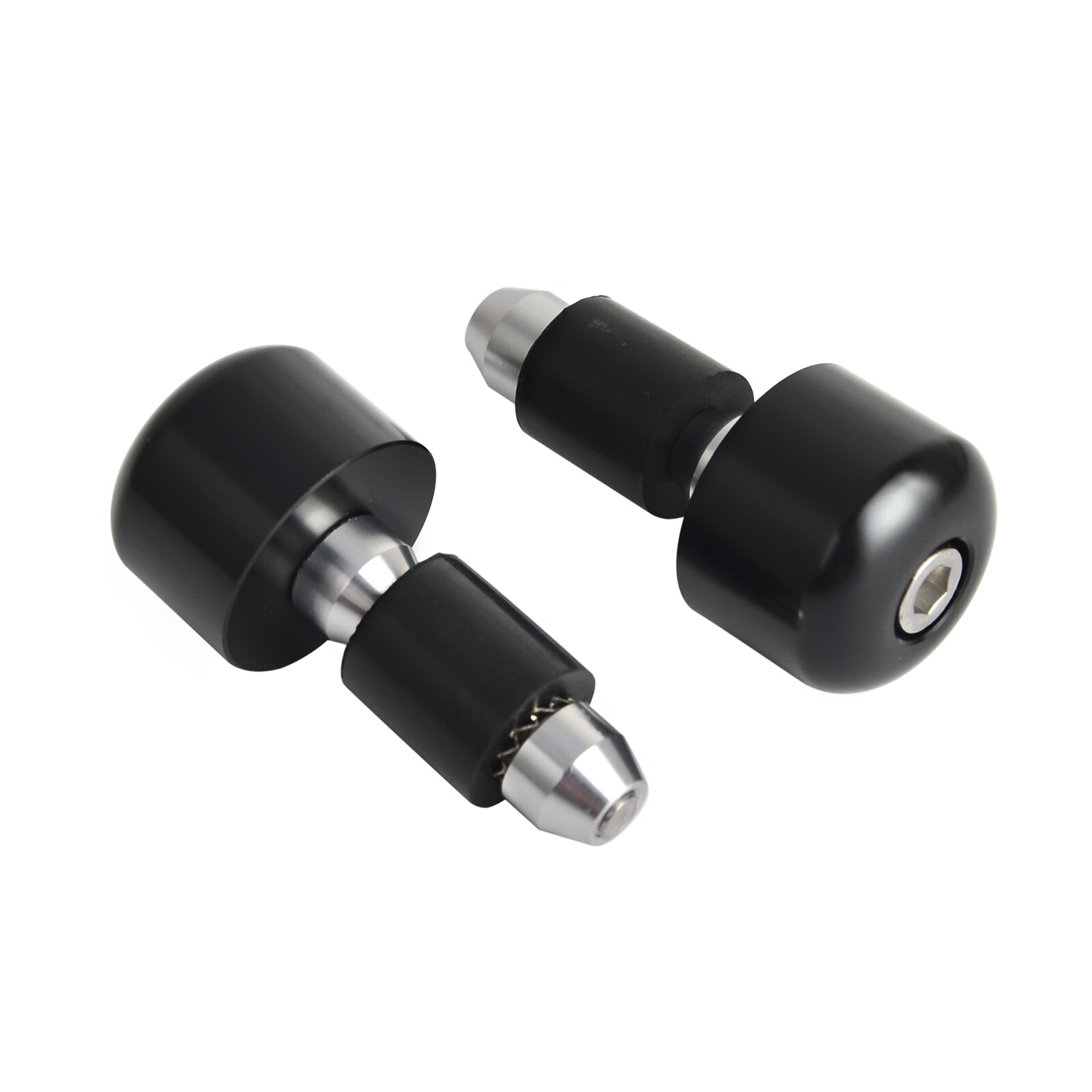 Motorcycle CNC 7/8″ Handlebar Cap Bar Ends w/ Rubber Adapters For Suzuki Street