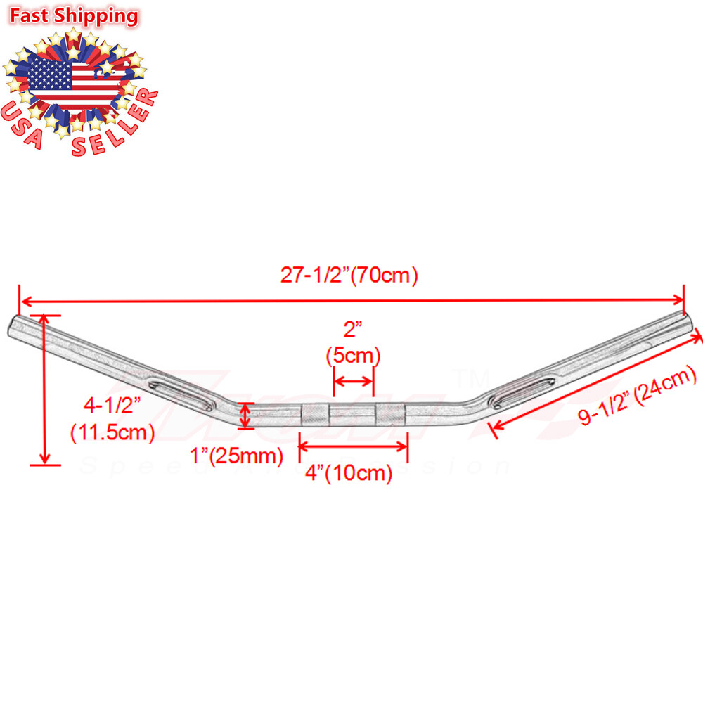 1″ Motorcycle Drag Bar Handlebar For Honda Shadow Spirit VT ACE VTX 600 750 1100
