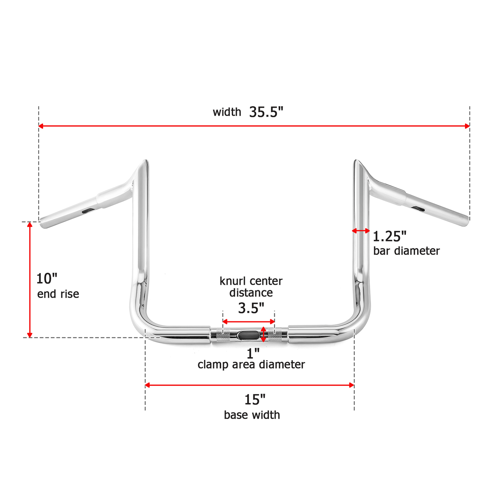 10″ Rise Meathook Bagger Ape Handlebar For Harley 86-23 Touring Street Glide
