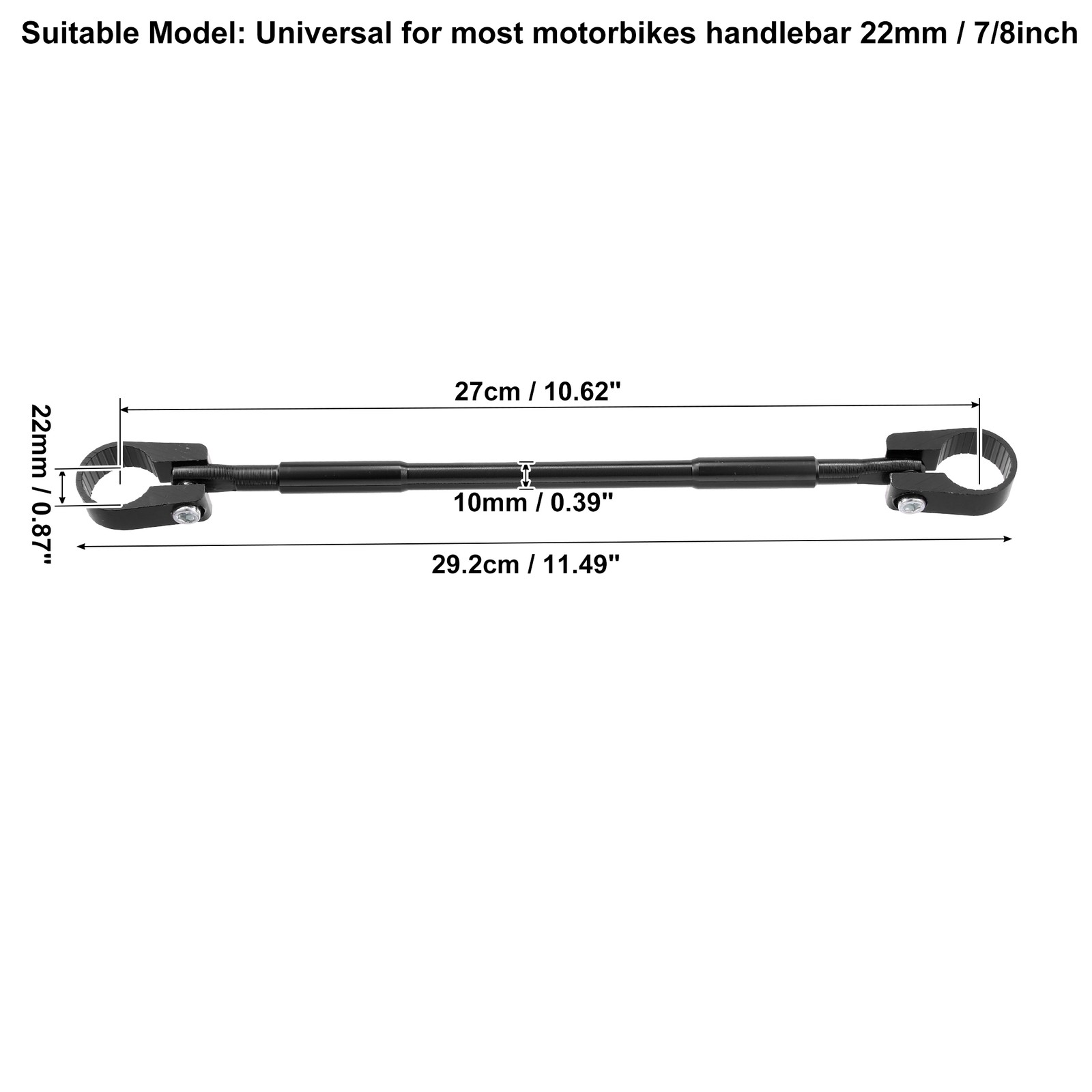 Pack1 Motorcycle Adjustable Balance Handlebar Cross Bar Steering Strength Lever