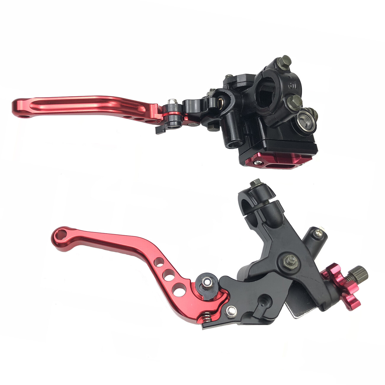 Universal 7/8″ CNC Motorcycle Handlebar Brake Master Cylinder & Clutch Lever Set