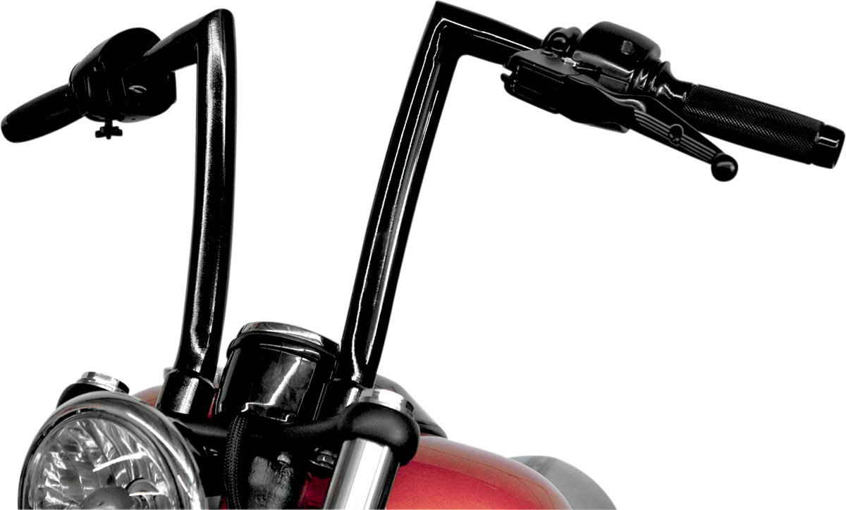 Todd’s Cycle 1 1/4″ Strip Handlebars 12″ Black 0601-2762