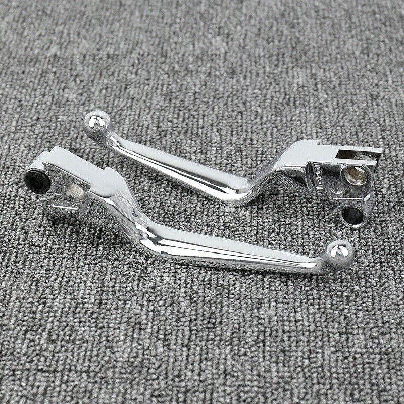 Chrome Clutch Brake Lever Hand Levers Handbrake For Harley Softail 1996-2012