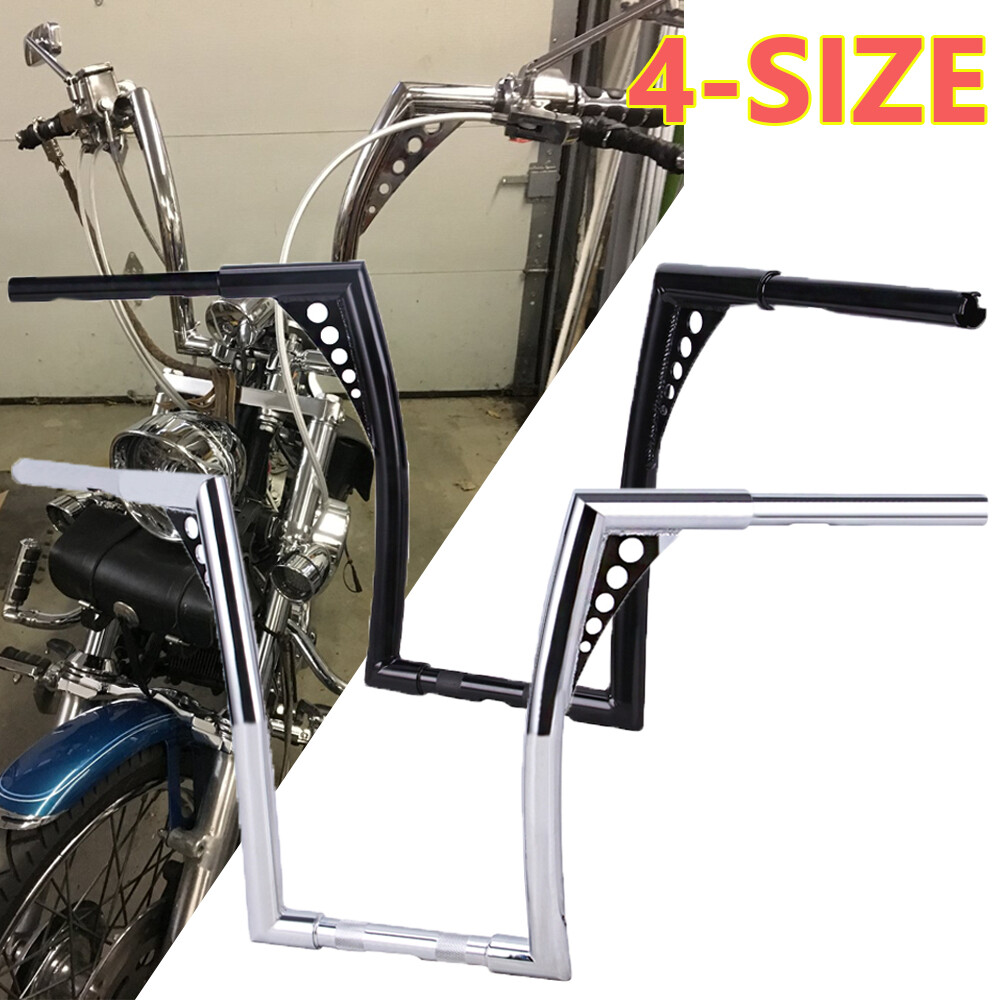 DNA MONSTER 10 12 14 16” Ape Hanger Fat Bars Handlebar For Harley FLST FXS XL