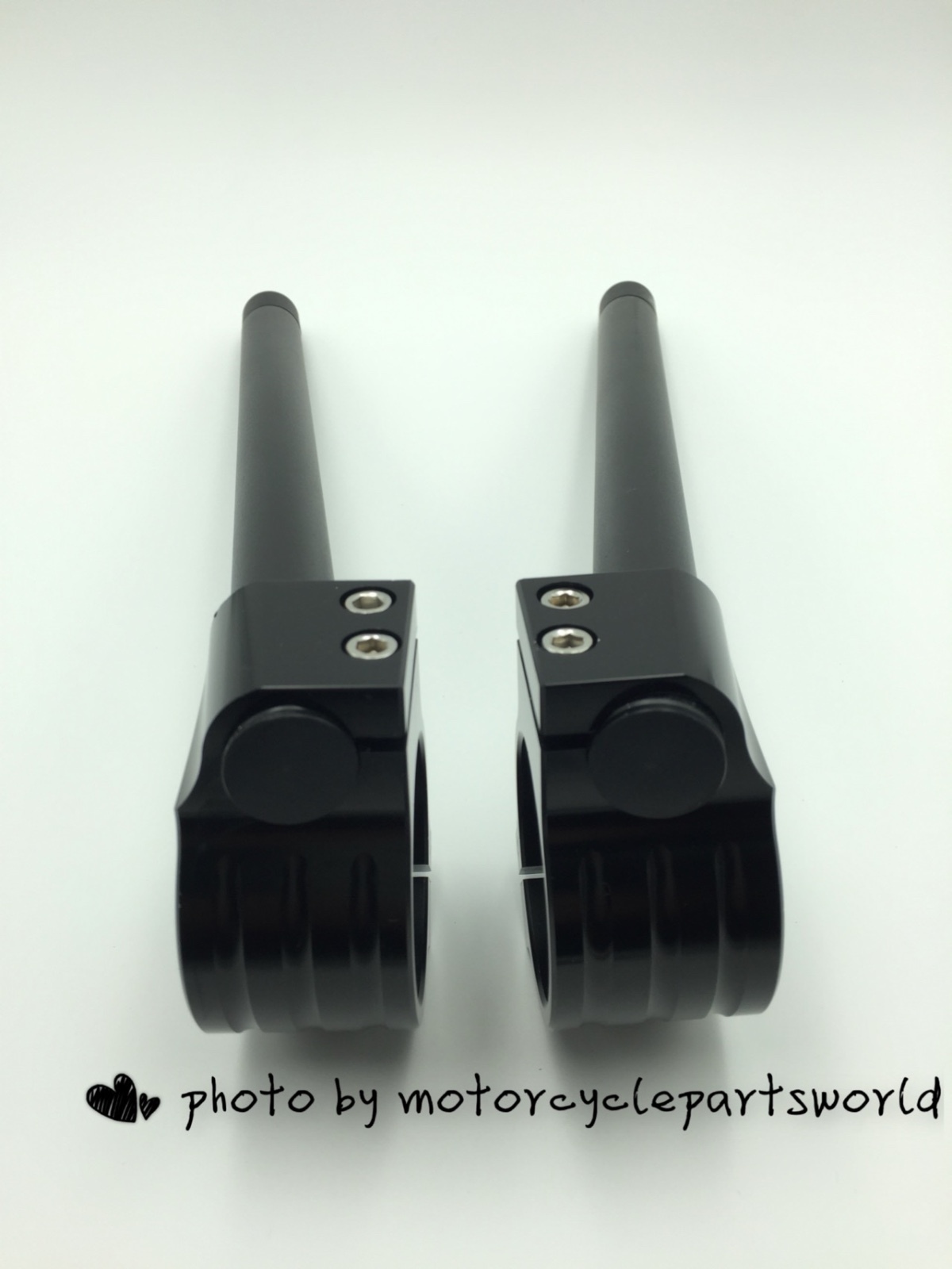 35mm, 7/8″ Tube, CNC Motorcycle Universal Clip On Ons Fork Handle Bar Handlebars
