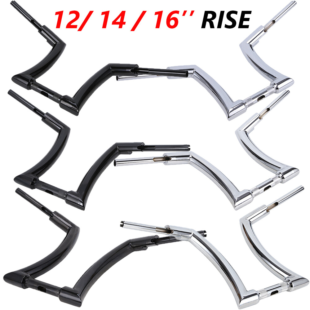 12″ 14″ 16″ RISE DNA MONSTER FAT APE HANGER BARS 1-1/4″ FOR HARLEY HANDLEBARS