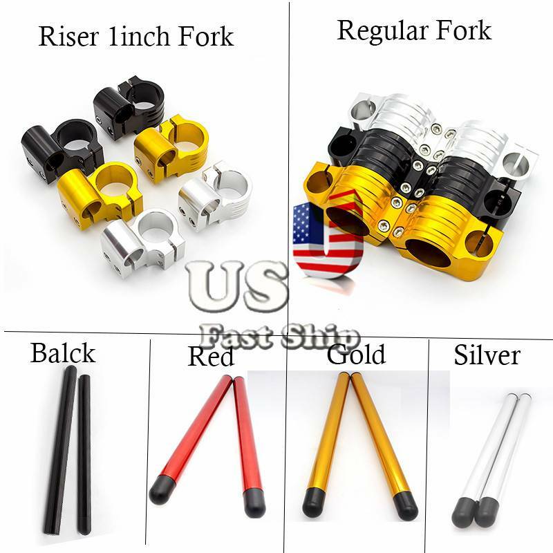 CNC Regular/Riser 31-54mm Fork Replacement Clip on Handlebar Tube Clamp Aluminum
