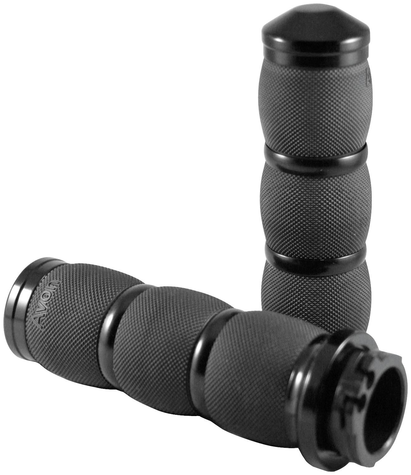 Avon Grips AIR-90-ANO Air Cushioned Grips – Black Anodized