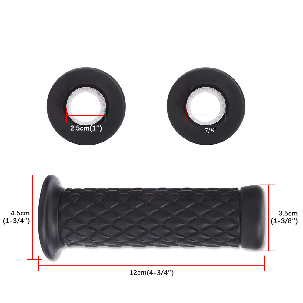 MOTORCYCLE RUBBER GEL HAND GRIPS FOR 7/8″ HANDLEBAR HONDA CBR YAMAHA KAWASAKI