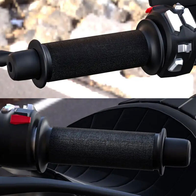 Electric Heated Motorcycle Hand Grips Adjustable Handlebar Cover Warmer Handle