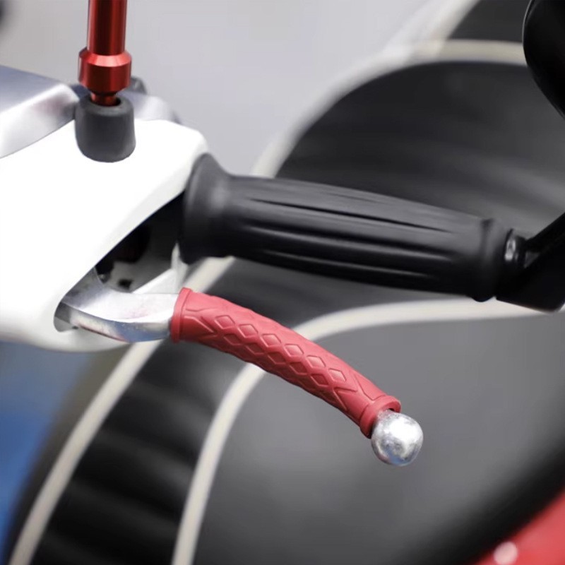 1 Pair Rubber Motorcycle Brake Clutch Lever Covers Anti-Slip Handlebar Grips