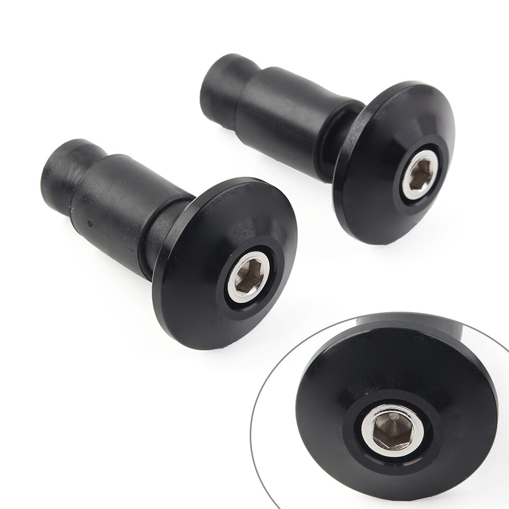 CNC 7/8” Handle Bar End Weights Handlebar Grips Cap Plugs Motor Dirt Bike Black