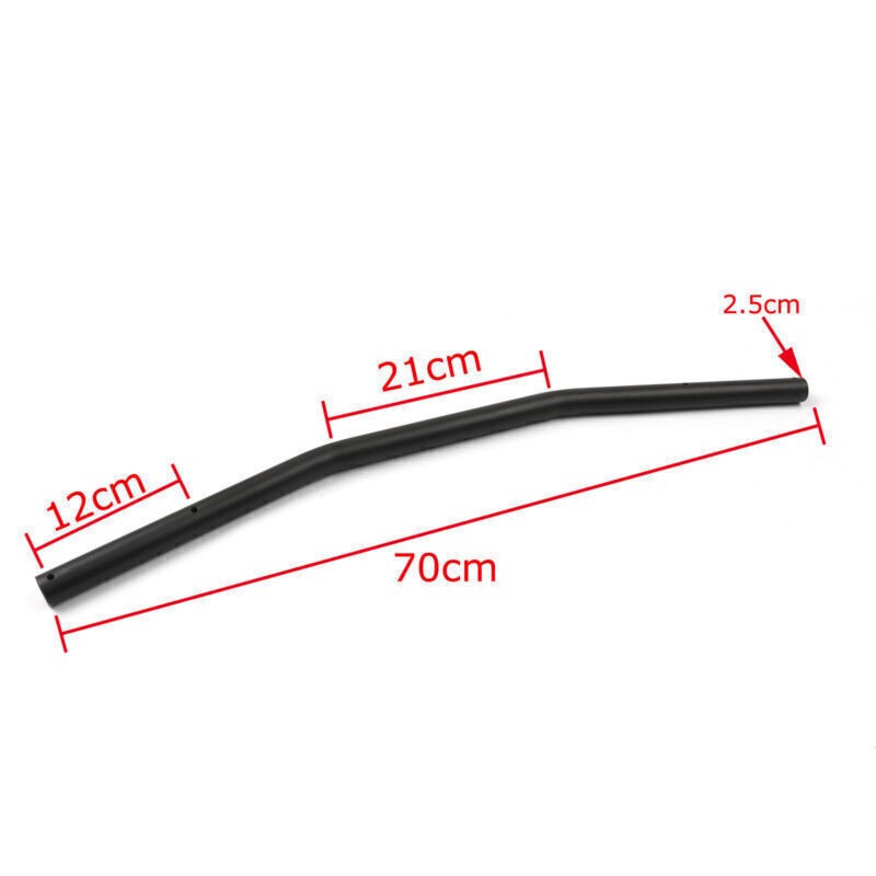 Chrome Cafe Racer 7/8″ Handlebar Bar For Honda CB GS XS 650 750 850 900 1100🏍️
