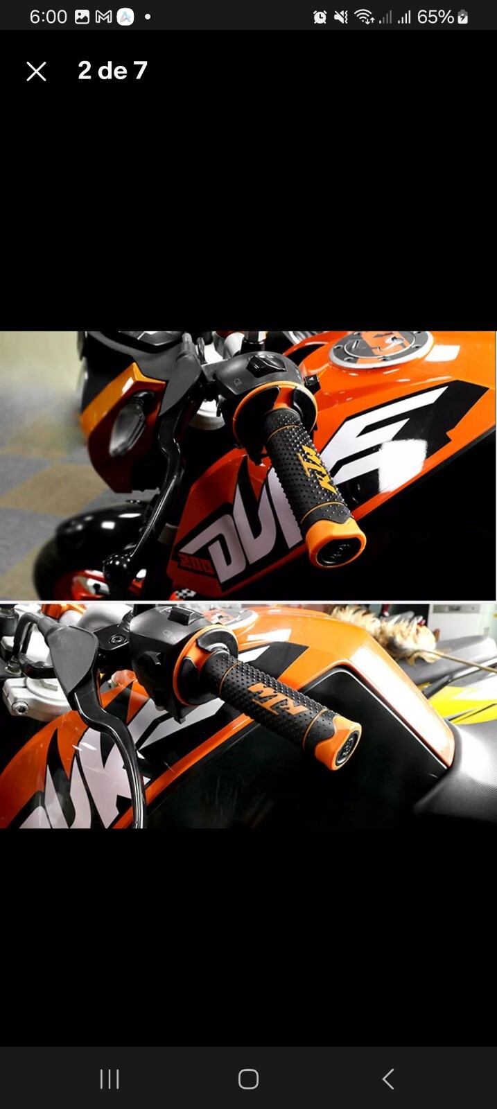 For KTM EXC EXCF SX SXF XC XCF XCW RC Duke 7/8 22mm Rubber Hand Grips Handle Gel