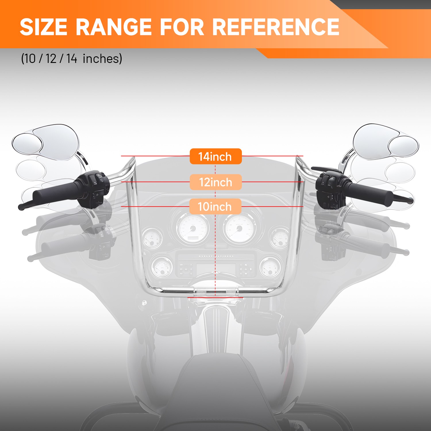 1-1/4” PRE-WIRED Ape Hanger Handlebar For Harley Electra Glide Ultra Classic US