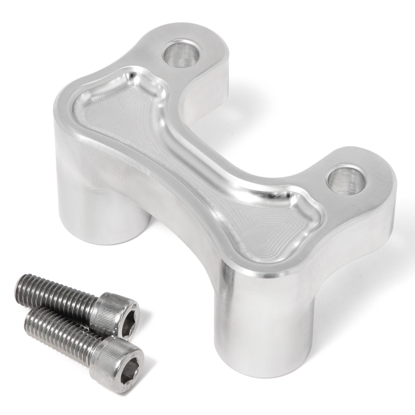 Polished Handlebar Riser Pull Back Plate For Harley Road Glide FLTRX 2015-2024