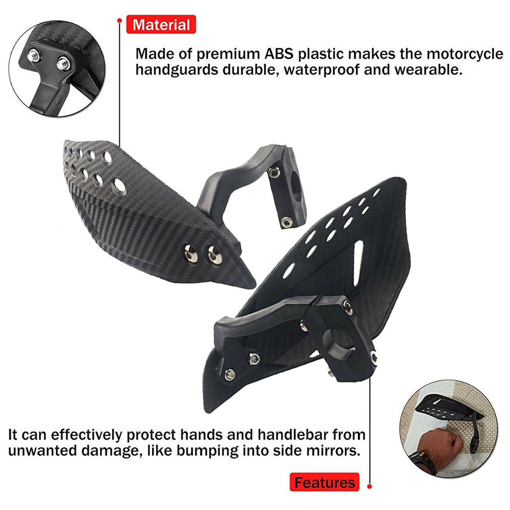 For Dirt Bike ATV Motorcycle 7/8″ Universal Handlebar Hand Guards Protector Kits