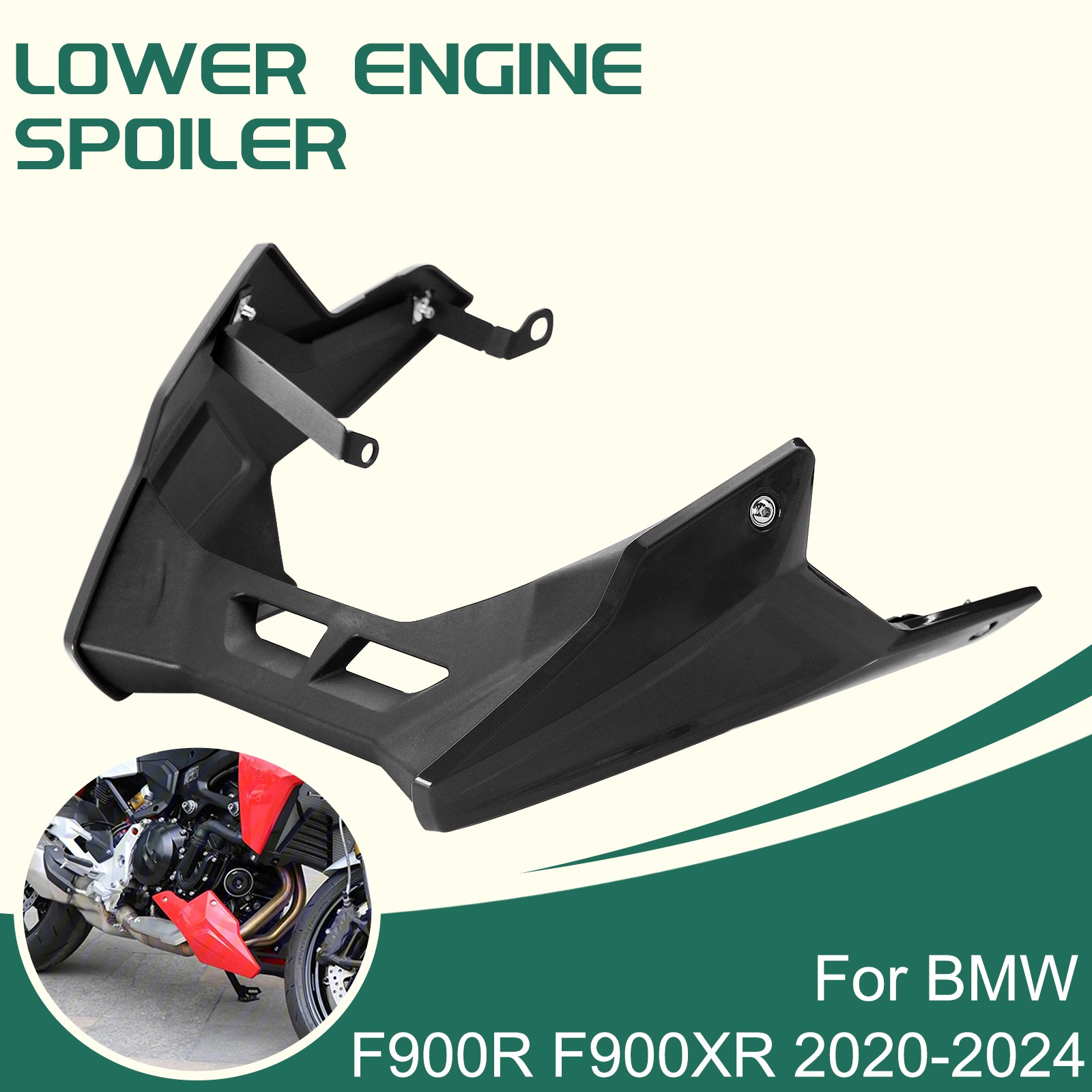 Belly Pan Engine Spoiler Fairing For BMW F900R F900XR 2020-2024 Protector Guard