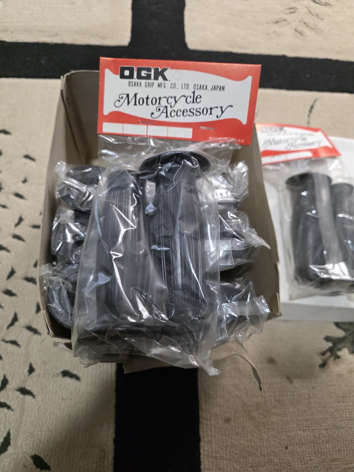 Vintage NOS 1970’s OGK MOTORCYCLE 1″ HANDLEBAR GRIPS TRIUMPH NORTON HONDA CB750