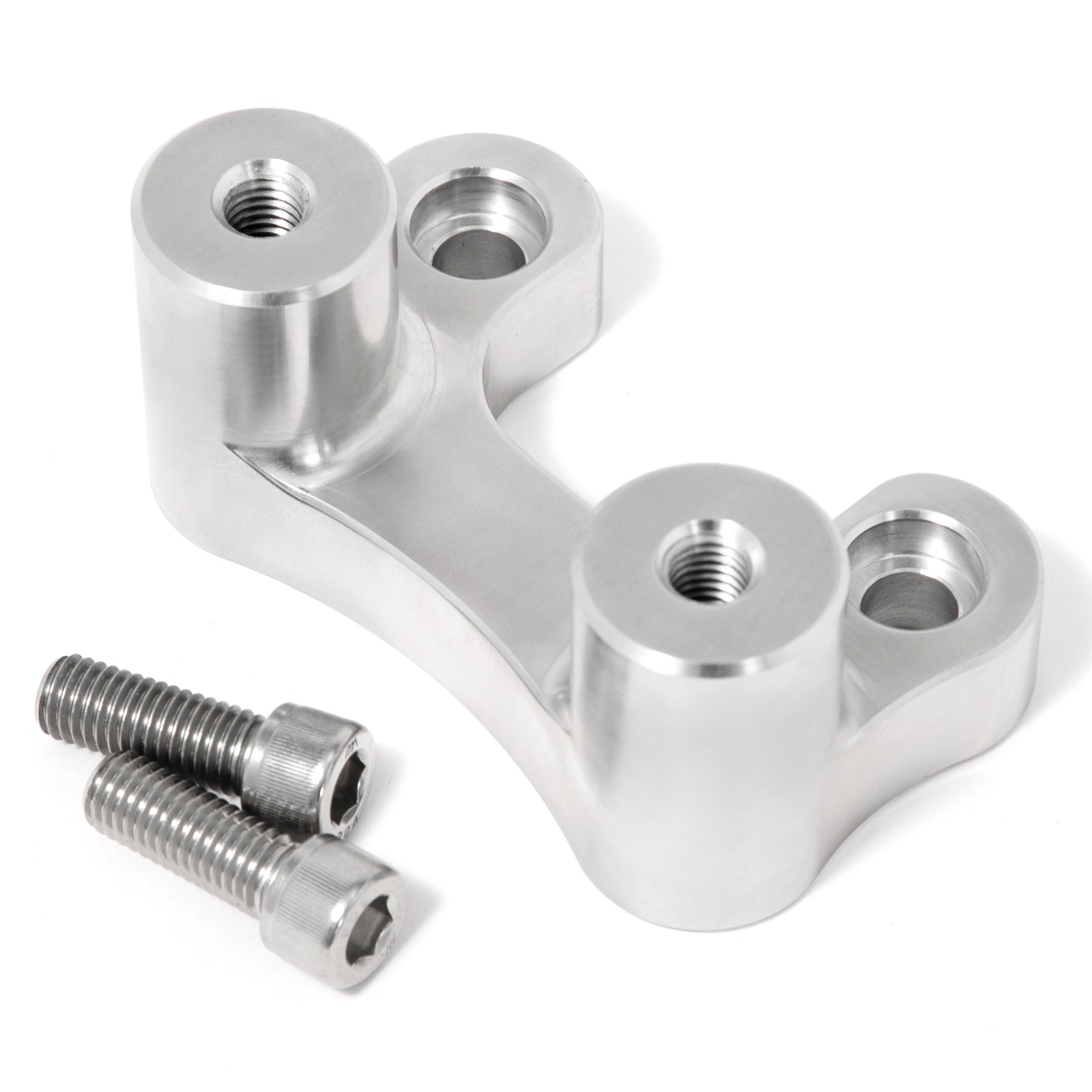 Polished Handlebar Riser Pull Back Plate For Harley Road Glide FLTRX 2015-2024
