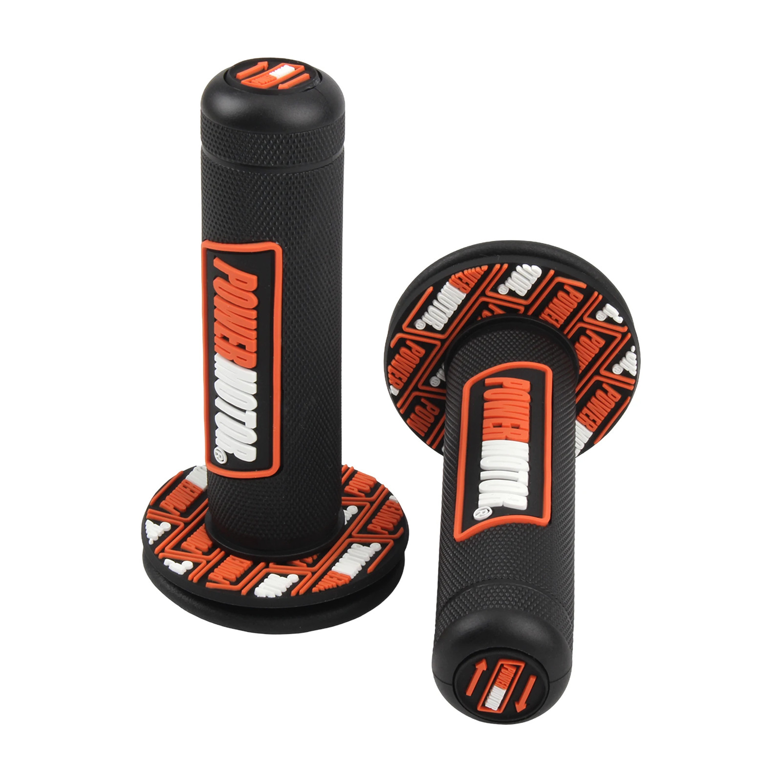 Motocross Rubber Grips Powermotor 7/8″ 22mm 24mm Handlebar Protection Motorcycle