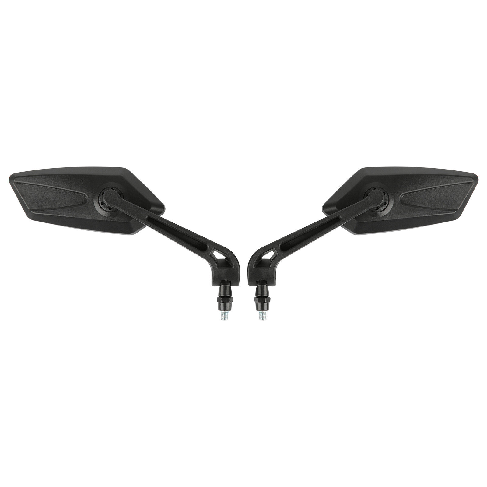 2X Motorcycle Rearview Side Wing Mirror Matte Black For Can Am Ryker 600 900 ACE