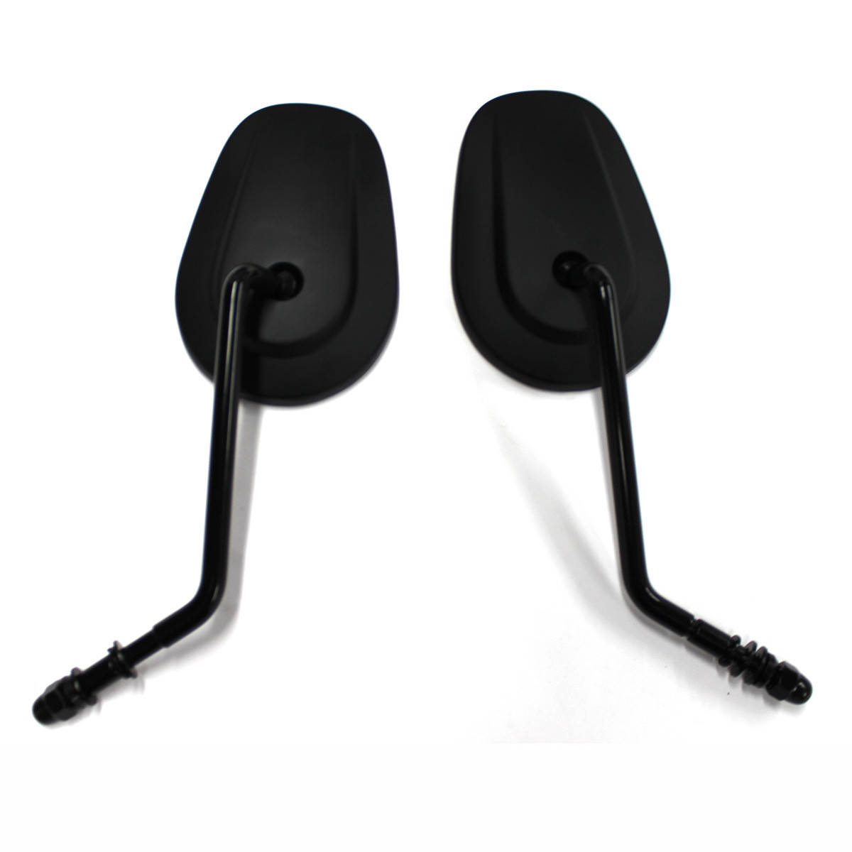 Long Stem Black Motorcycle Rear View Side Mirrors For Harley Sportster 1200 883
