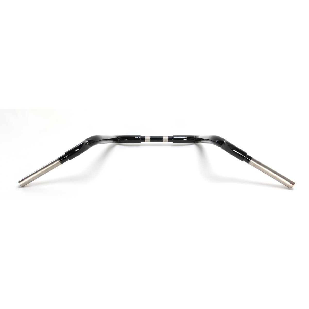 KST Kustoms High Gloss Black 1 1/4″ SS Mayhem 12″ Rise Handlebars-3213719HG