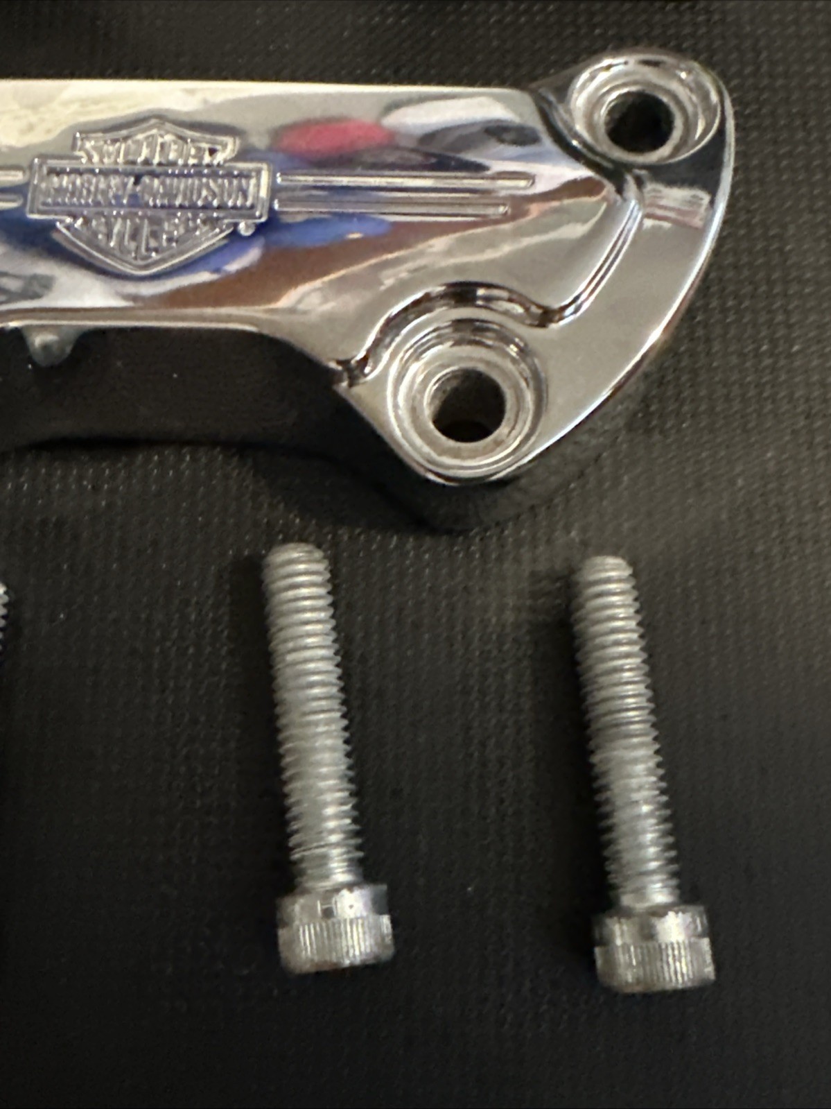 HARLEY SPORTSTER DYNA SOFTAIL 5″ HANDLEBAR RISERS W/TOP CLAMP 56568-86 56066-82A