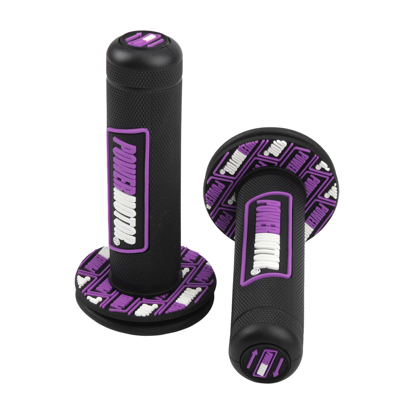 Motocross Rubber Grips Powermotor 7/8″ 22mm 24mm Handlebar Protection Motorcycle