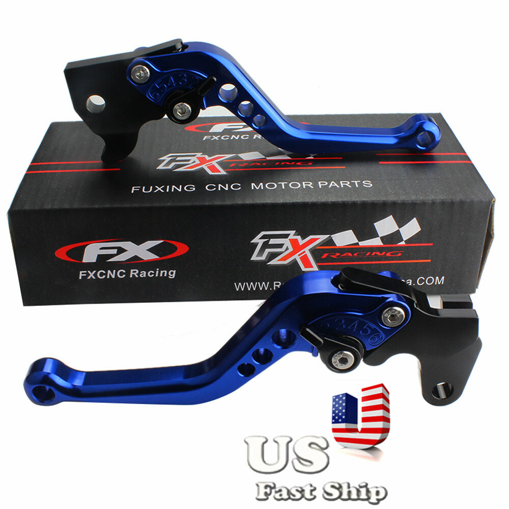 For Yamaha YFM700 Raptor 700 R 2008-2019 2020 CNC Blue Brake Clutch Levers Set