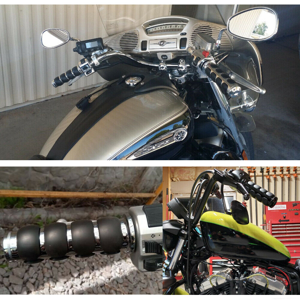 Motorcycle Handle Bar Hand Grips 1″ For Honda VTX1300 VTX1800 Sabre VT 1100 1300
