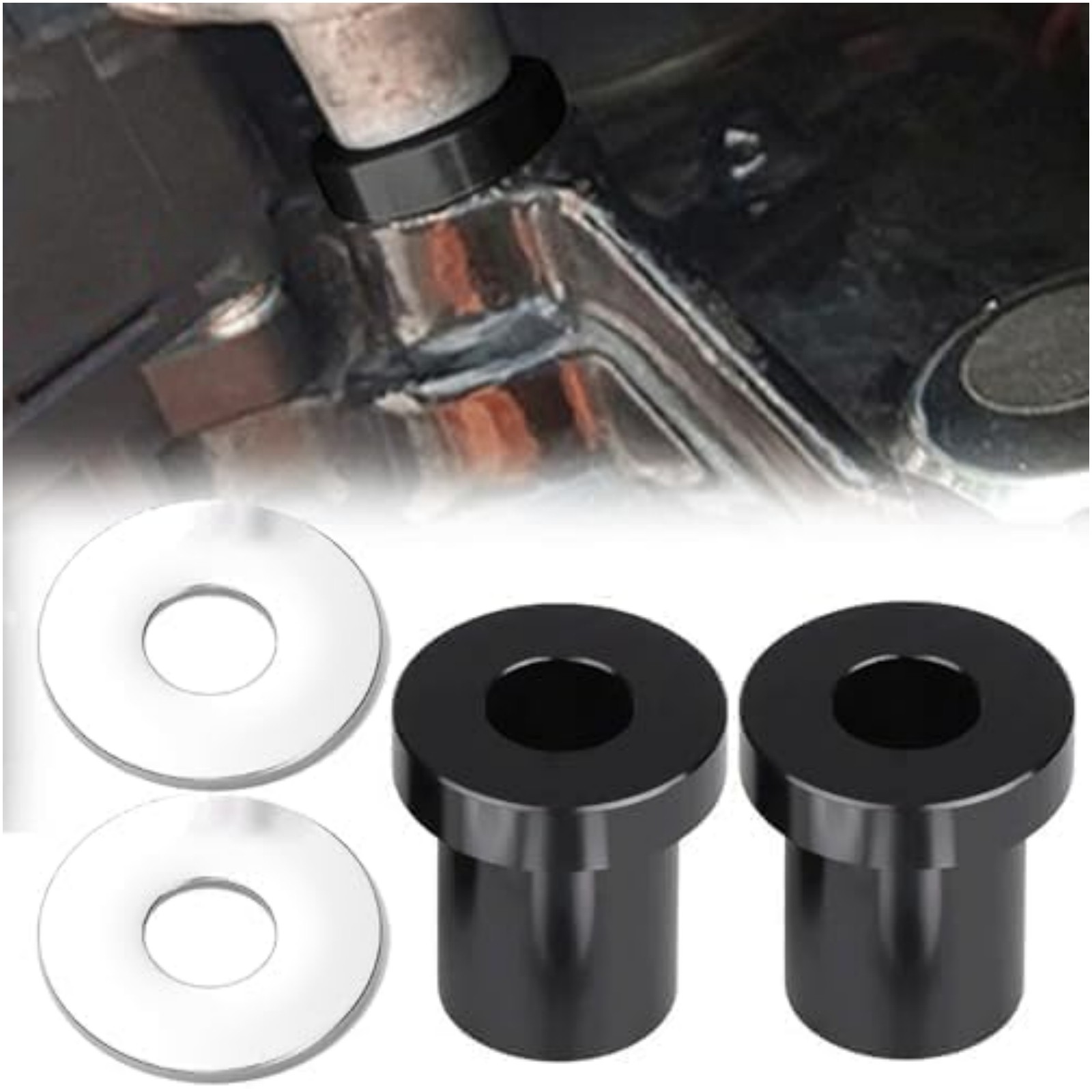 Solid Billet Handlebar Riser Bushings for Harley Touring Sorftail Models
