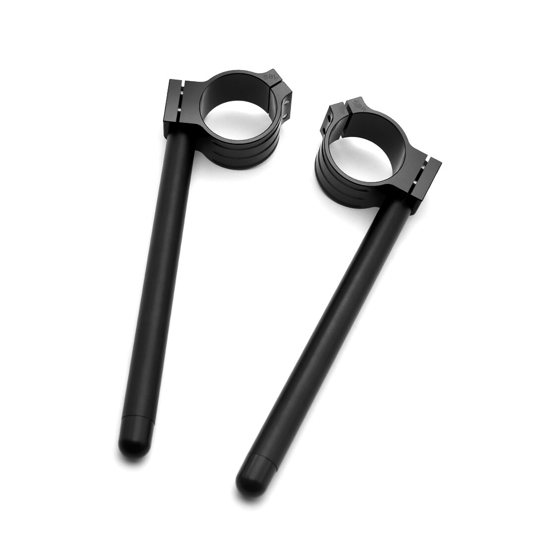 58mm Black Clip-On Clip Ons CNC Handlebar Bar Fork Tube For Benelli Leoncino 500