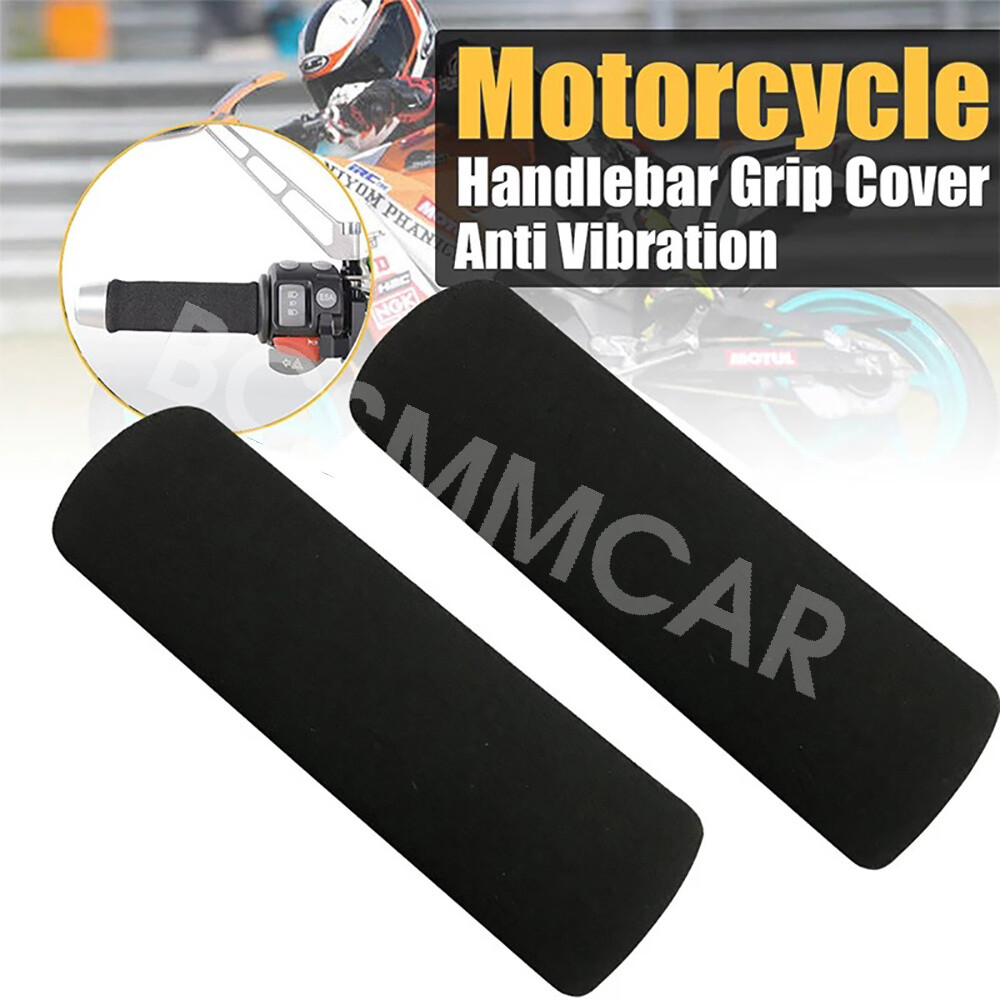 Motorcycle Handlebar Cover Slip-on Foam Anti Vibration Handlebar Grip Covers