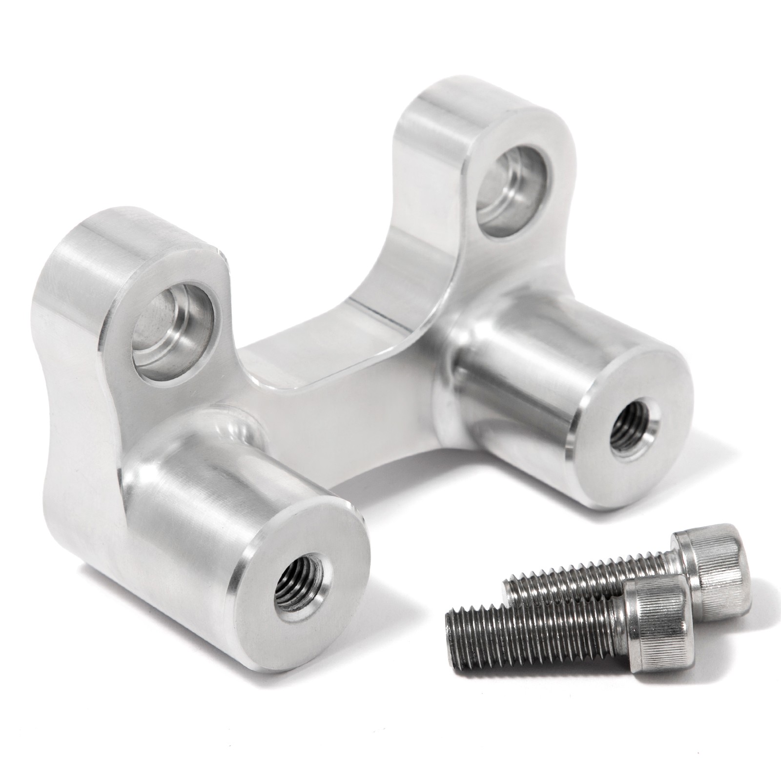 Polished Handlebar Riser Pull Back Plate For Harley Road Glide FLTRX 2015-2024