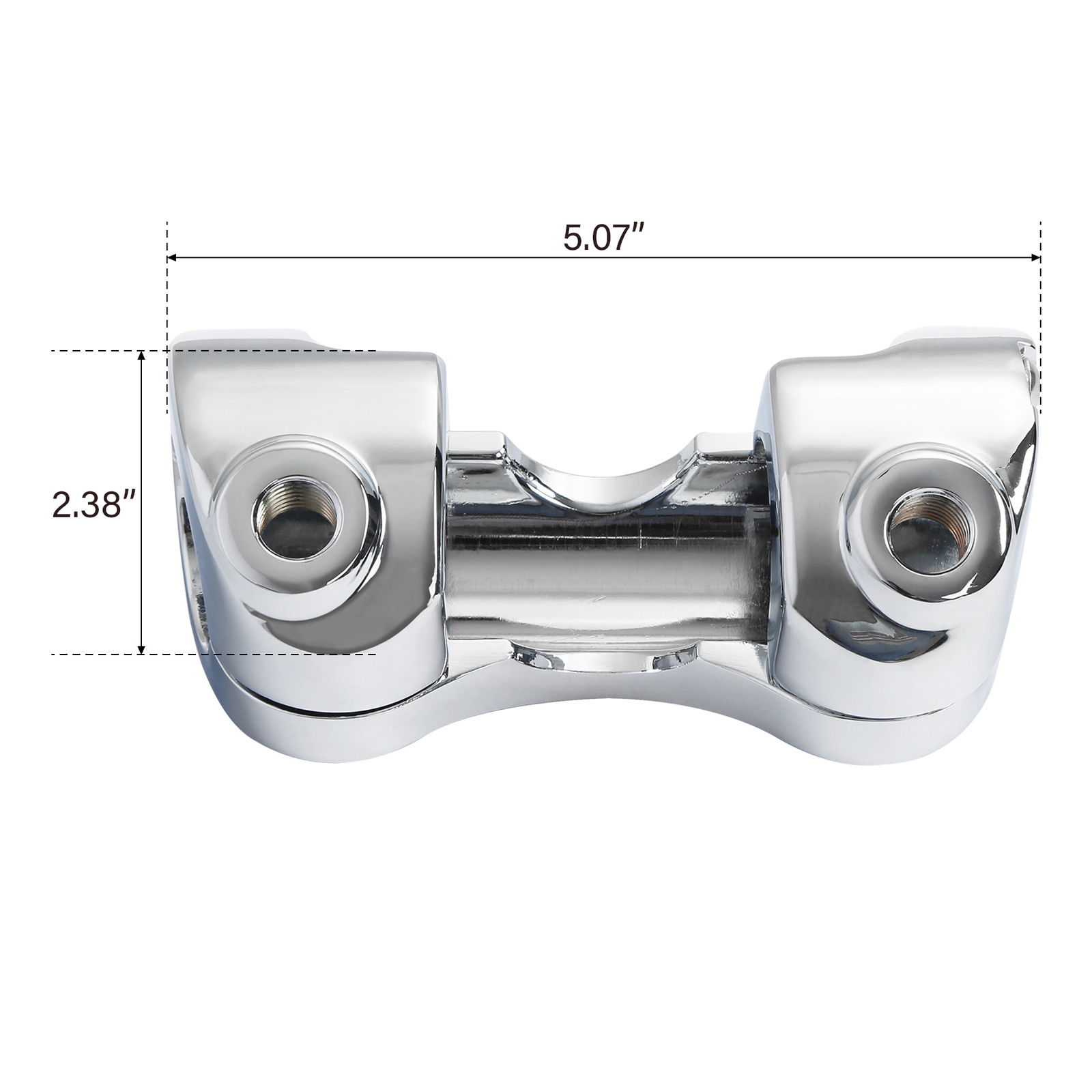 Chrome 1 1/4” 1.25″ Handlebar Riser Fit For Harley Touring Road King 1988-2023