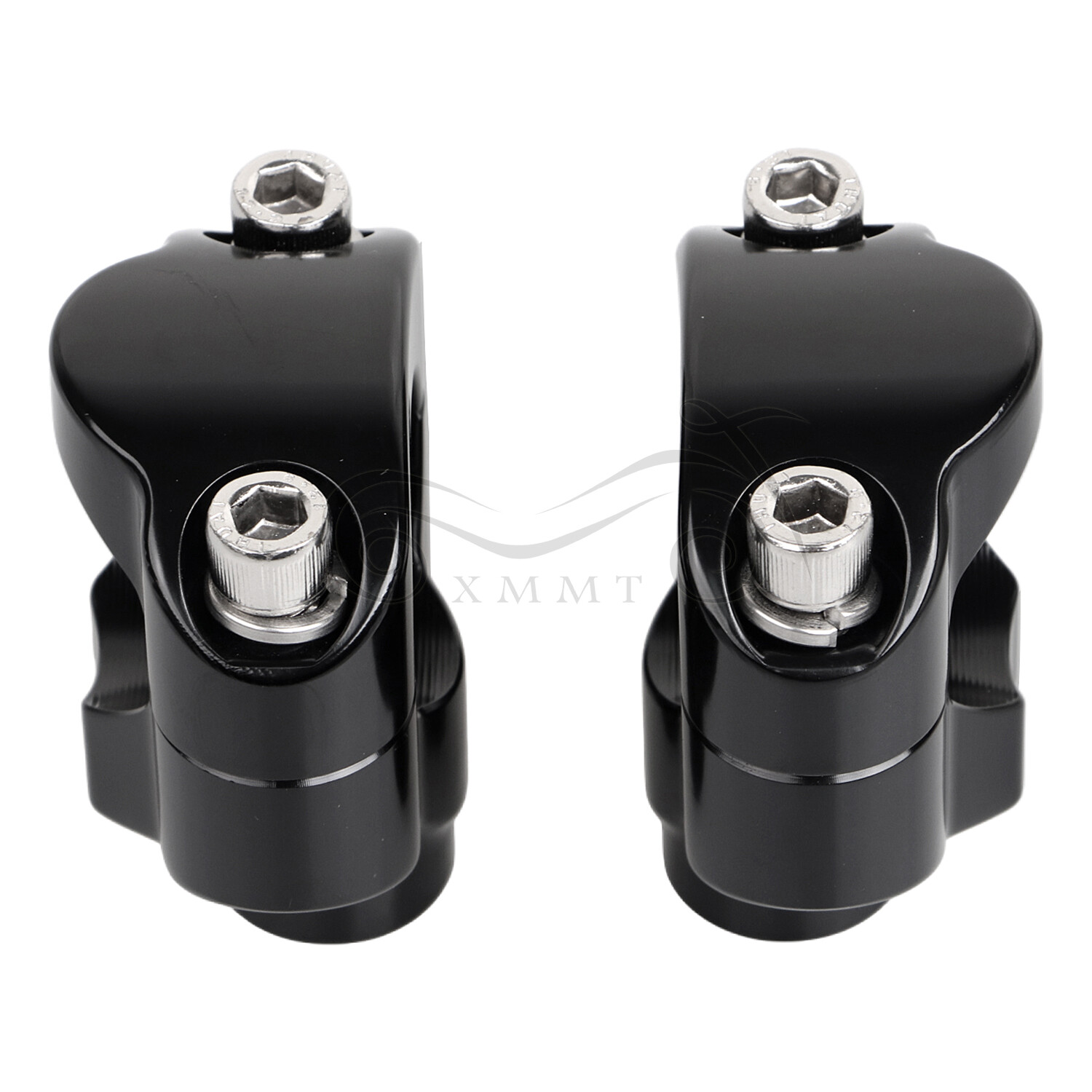 1 1/2″ Tall Handlebar Risers Clamps For Harley 1-1/4″ Bars Softail Motorcycle