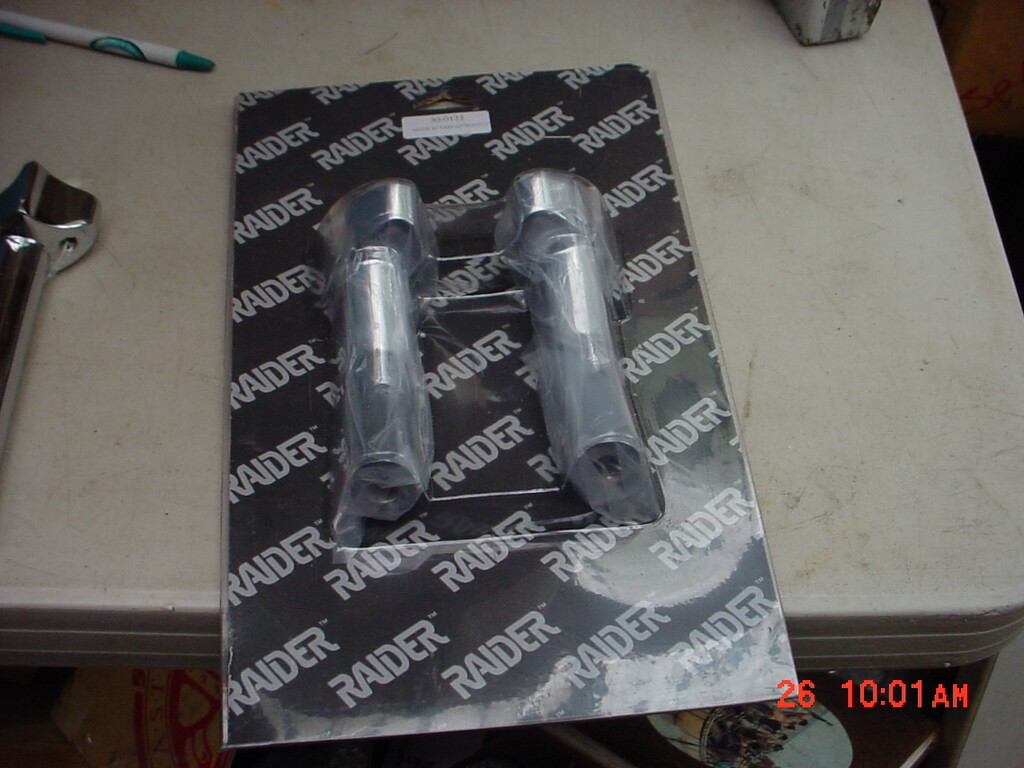 Handlebar Riser Motorcycle 4-5 Inch Chrome