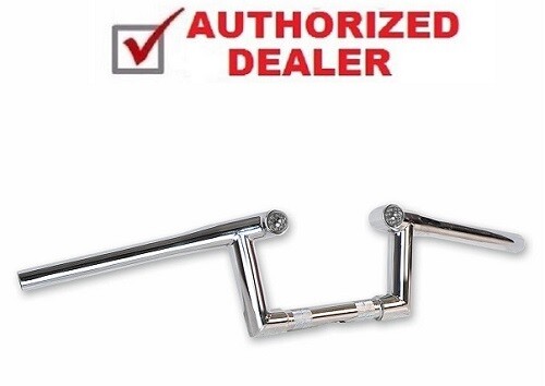 USA 5″ Ape Hangers LED’s 1 1/4″ Z Bars Chrome Handlebars Paughco Harley H42Z5C