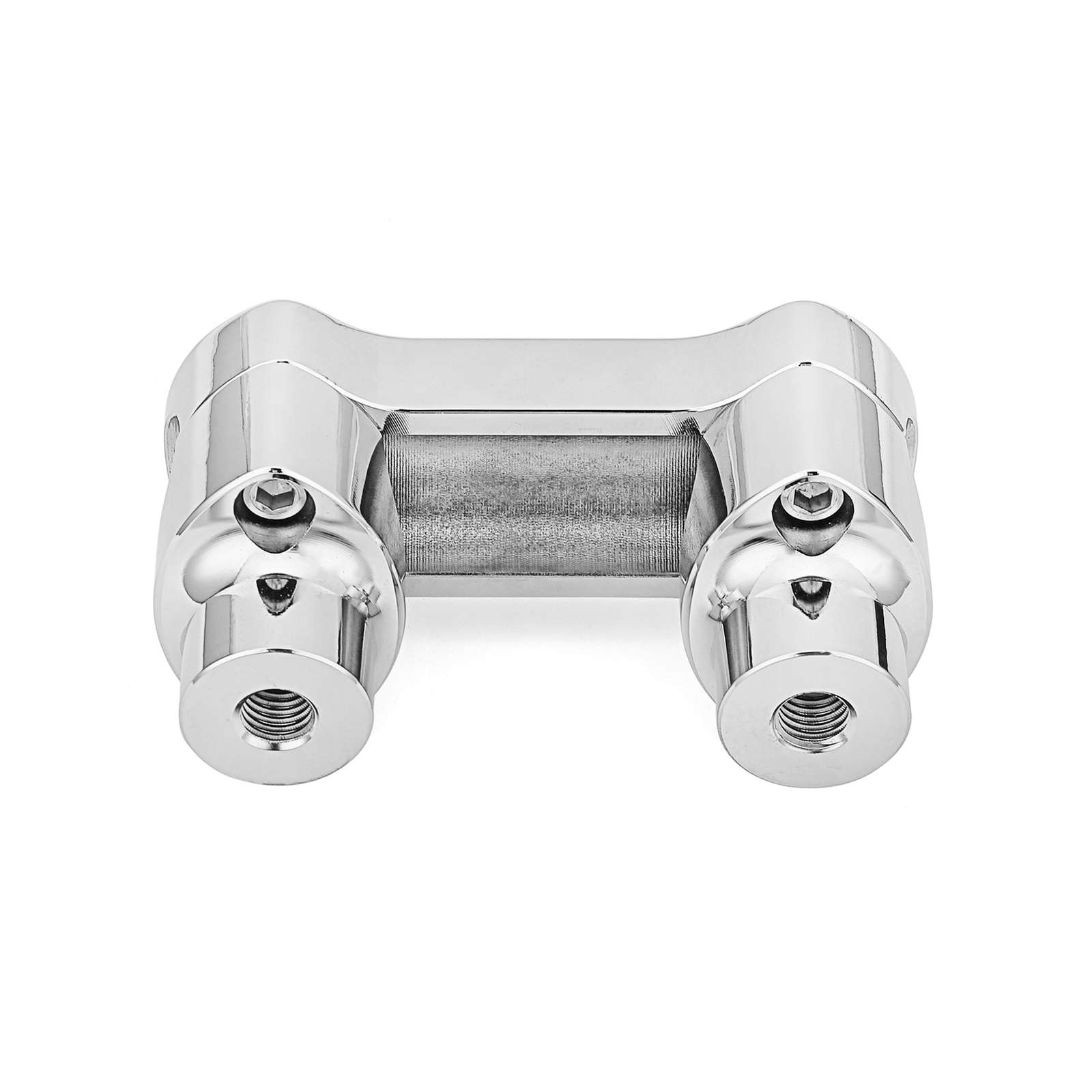 1.25” Clamp CNC billet 6061 Chrome 2” Handlebar Risers For Harley Dyna Softail