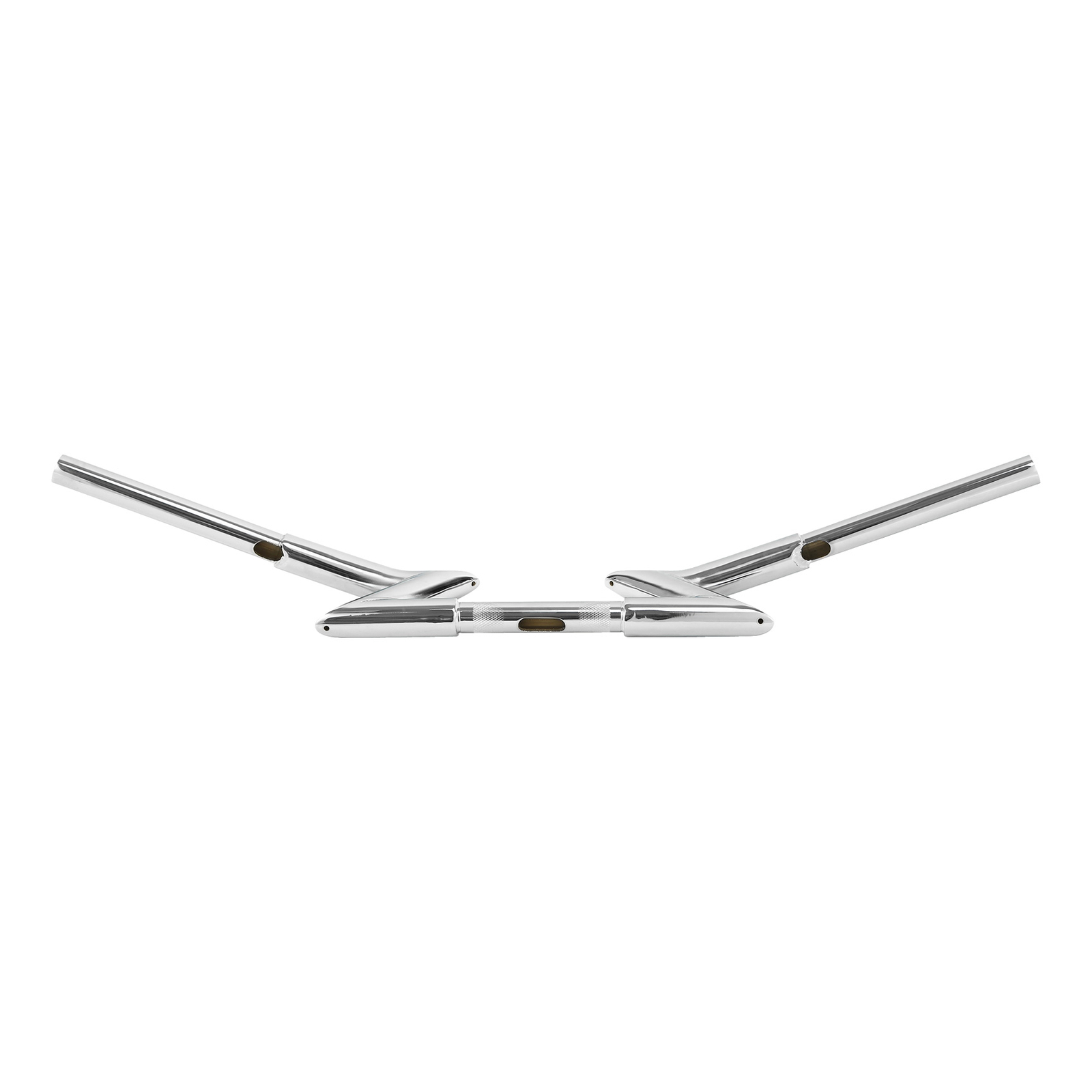 Chrome 1.25″Z-Bar 4″ Rise Dimpled Drilled Handlebar Fit For Harley Chopper