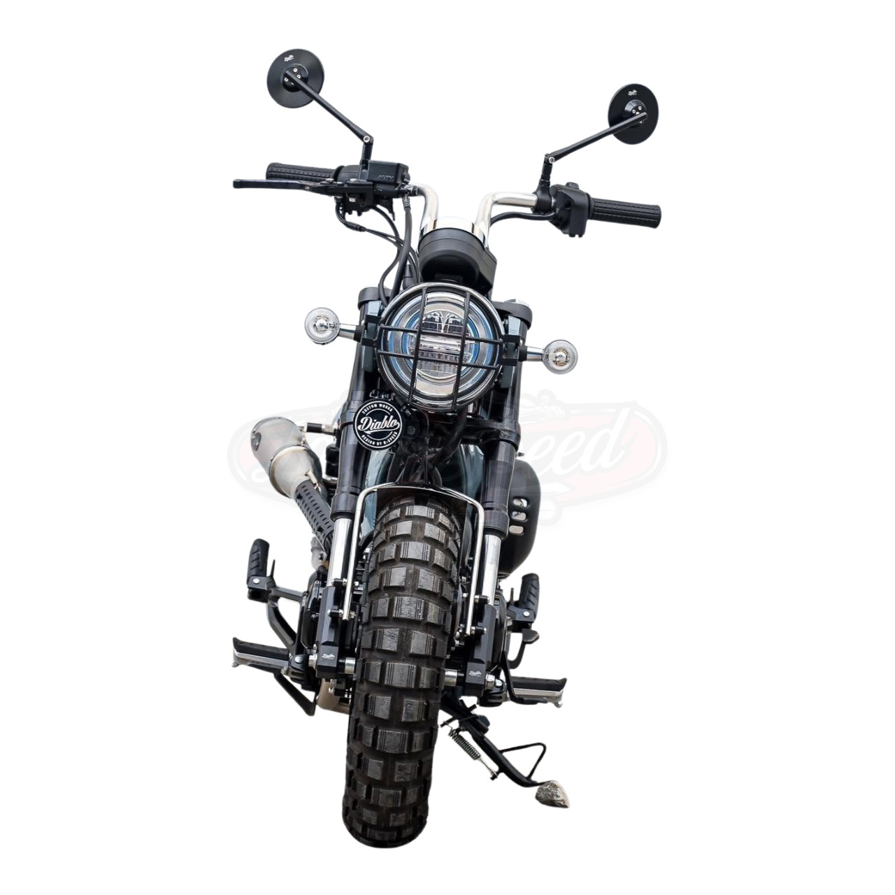 Silver Adjustable Handlebar Diabolus For 2022-2025 Honda Dax125 Dax 125 ST125