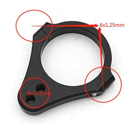 Universal Motorcycle Steering Damper Fork Frame Mounting Clamp Bracket 35-54mm