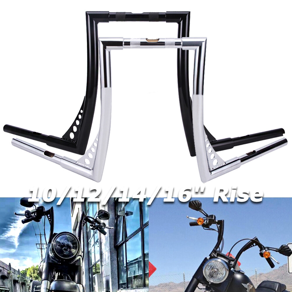 For Harley Softail Dyna Sportster XL 10″ 12″ 14″ 16″ Rise Ape Hanger Handlebar