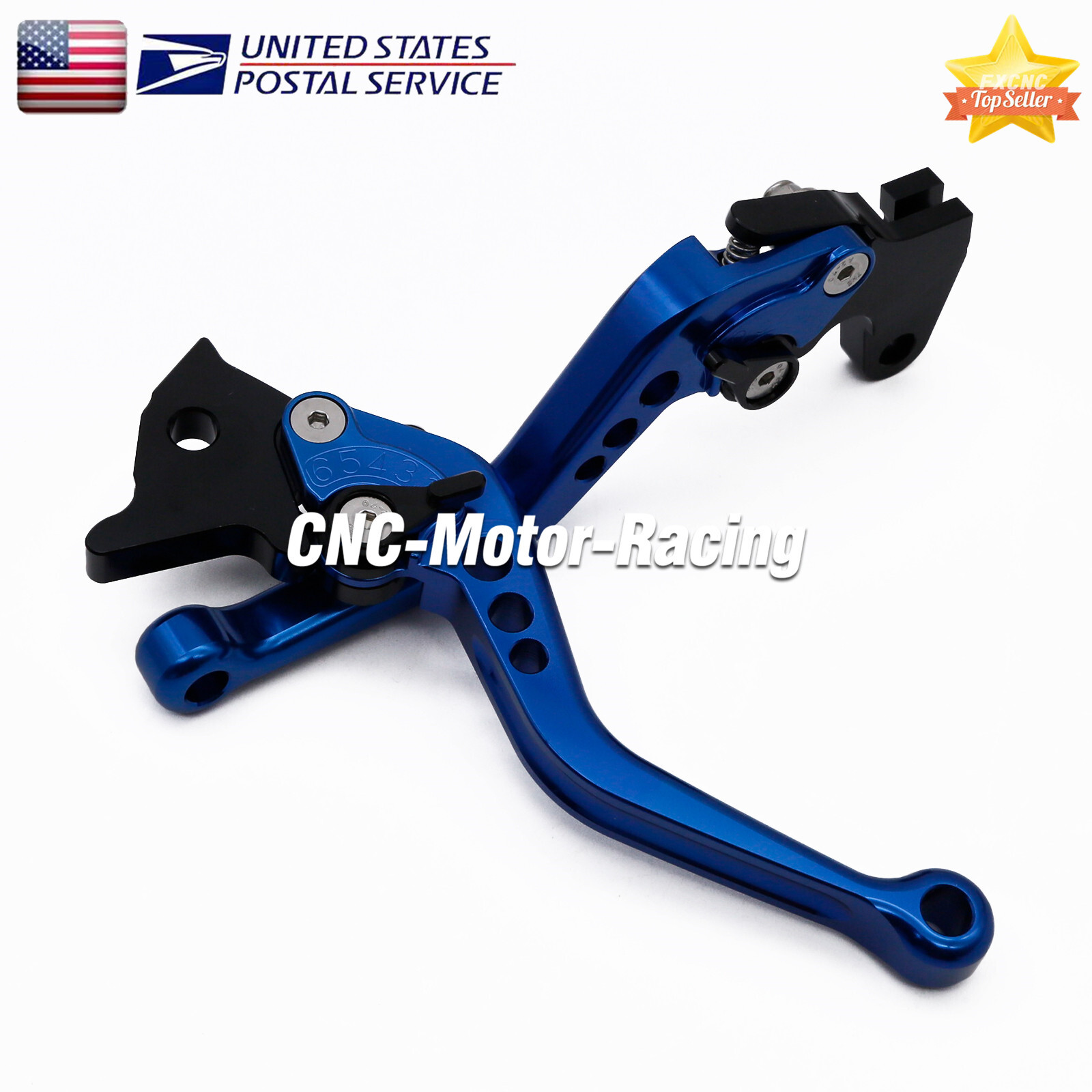 For Honda VTX1300 2003-2008 CNC Brake Clutch Levers Short Blue Handle Motorcycle