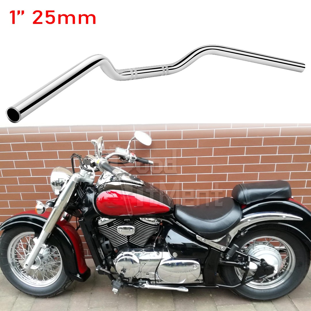 Chrome Handlebar 1″ 25mm Handle Bar For Suzuki Intruder Volusia VL 800 1400 1500