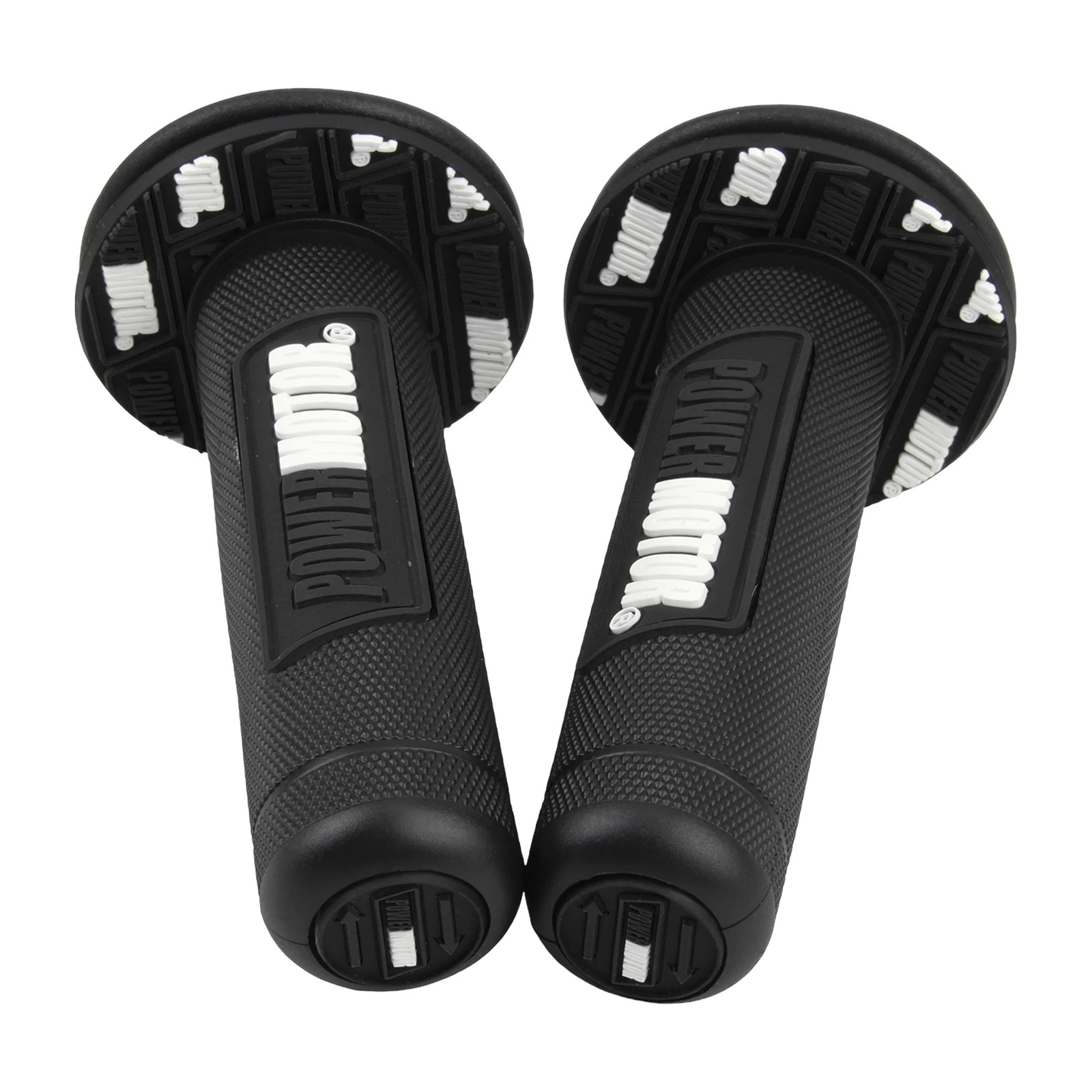 Motocross Rubber Grips Powermotor 7/8″ 22mm 24mm Handlebar Protection Motorcycle